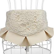 Damen Vintage Lace PU Rock breite elastische Gürtel