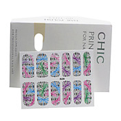 3PCS 2D Full Cover Finger Nail Sticker Mixed Style NO.21