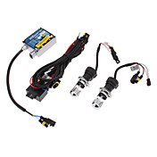 12V 35W H4-3 High / Low BeamHID Xenon Lampe Conversion Kit Set (Thick Ballast)