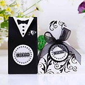 "Cherish" Bride & Groom Style Favor Box (Set of 12)