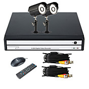 Casa & Business Security Monitoring 4 canali DVR con 2 fotografica esterna