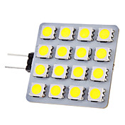 G4 2W 16x5050SMD 150-180LM 6000-6500K Natural White Light LED Spot Bulb (12V)