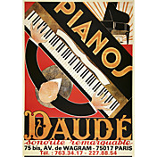 Printed Art Still Life Daude Pianos by Vintage Posters