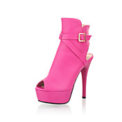 Leatherette Stiletto Heel Peep Toe With Buckle Party / Evening Shoes (More Colors)