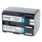3000mAh camera batterij BP-522 voor Canon MV-serie, EOS-serie, FV KIT Series, MV300-serie, MV400-serie, MVX-serie