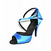 Customized Women's Satin Ankle Strap Latin / Ballroom Dance Shoes (More Colors)