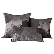 Conjunto de 3 Cinza Rosa fronha decorativa