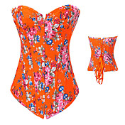 Bright Floral Cotton Country Lolita  Corset