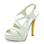 Beautiful Sparkling Glitter Stiletto Heel Sandals With Buckle Wedding Shoes (More Colors)