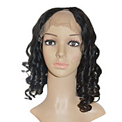 Lace Front 100% cabelo indiano de Remy 16 "geléia encaracolado perucas de cabelo Cores múltiplas disponíveis