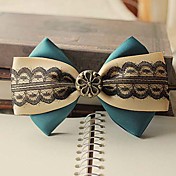 Women's Vintage Handmade Lace Silk Bow Hair Clip