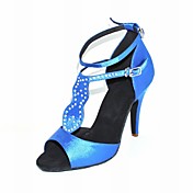 Customized Women's Satin Upper Latin / Ballroom Dance Shoes With Rhinestone (More Colors)