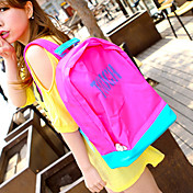 Girls Fashion Contrast Color High-capacity Backpack
