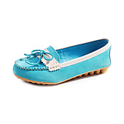Stylish Leather Flat Heel Flats With Bowknot Party / Evening Boat Shoes(More Colors)
