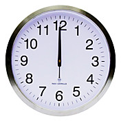 Radio Control acero inoxidable reloj de pared