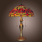 Tiffany--style Jewel Pink Table Lamp(0923-T26)