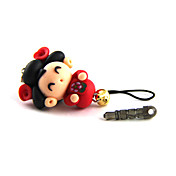 Cartoon niña de las flores patrón anti-polvo Plug