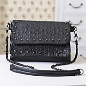 Élégant Crâne punk Rivet Chain & bandoulière Messenger Bag