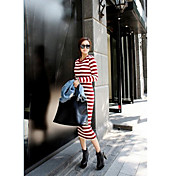 Kvinders Stripe Maxi Dress