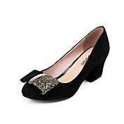 Fashion Leather Low Heel Closed Toe With Bowknot Party / Evening Shoes(More Colors)