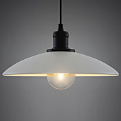 60W Contemporânea Luz Pingente Chic com minimalista Branco Metal Sombra