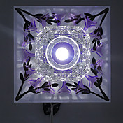 1W Modern Led Flush Mount DYC017 in Floral Crystal Design for Porch/Corridor/Aisle