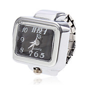 Unisex Piazza della lega di stile analogico al quarzo Anello Watch (colori assortiti)