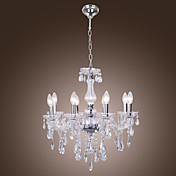 GRAVESEND - Kroonluchter van Kristal met 8 Lampen