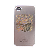 Rame Foglio pesce Pattern Custodia rigida per iPhone 4/4S (colori assortiti)