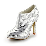 Beautiful Satin Stiletto Heel Ankle Boot Women's Shoes (More Colors)