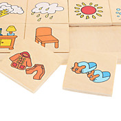 Children's Life Style Wooden Puzzle Building Blocks (18 pcs)