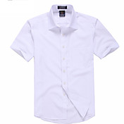 Menns Doule Stripes Purple-white kortermet skjorte
