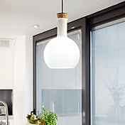 60w luz pingente chique com máscara de vidro em design de frasco (E27/E26)