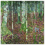 The Birch Wood by Gustav Klimt Famous Art Print