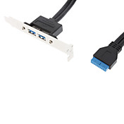 USB3.0 20P a 2 x AF Cavo Panel (0,5 m)