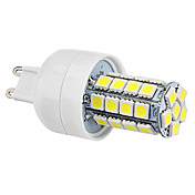 4W G9 34x5050SMD 320lm 6000-6500K Natural Luz Blanca Bombilla LED de maíz (220-240V)