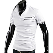 Camicia con colletto polo manica corta da uomo