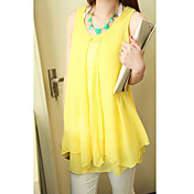 Women's Chiffon Loose Sleeveless Blouse
