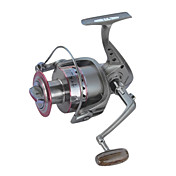 Wuzhou DQ Serie 9 +1 BB Metal Wire Spinning Reel Met Folding Arm En Houten Handvat