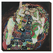 The Embrace by Gustav Klimt Famous Stretched Canvas Print