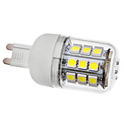 G9 3.5W 30x5050SMD 300-330LM 5500-6000K Natural White Light with Cover LED Corn Bulb (110V/220V)