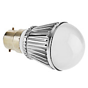 Dimmable B22 5W 320-350LM 3000-3500K Warm White Light LED Ball Bulb (220V)