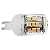 G9 3.5W 30x5050SMD 300-330LM 3000-3500K Warm White Light with Cover LED Corn Bulb (110V/220V)