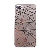 Rame Foglio Triangolo modello Custodia rigida per iPhone 4/4S