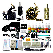 2 Tattoo Machine Gun kit met 7 * 10ML Kleuren