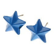 Dejlige slik farve Fluorescerende farve Five Stars All-match Earring