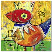 Printed Canvas Art Animal King for a Day I by Sara Catena with Stretched Frame