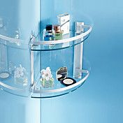 Moderne Afslut Aluminum vægmonteret Glass Shelf Triangle