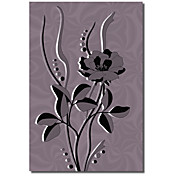 Trykt Canvas Art Floral Purple av Kris Klejnot med utstrakte ramme