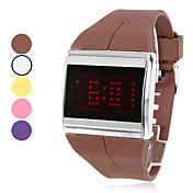 Mannen Rubber digitale LED Wrist Watch (verschillende kleuren)